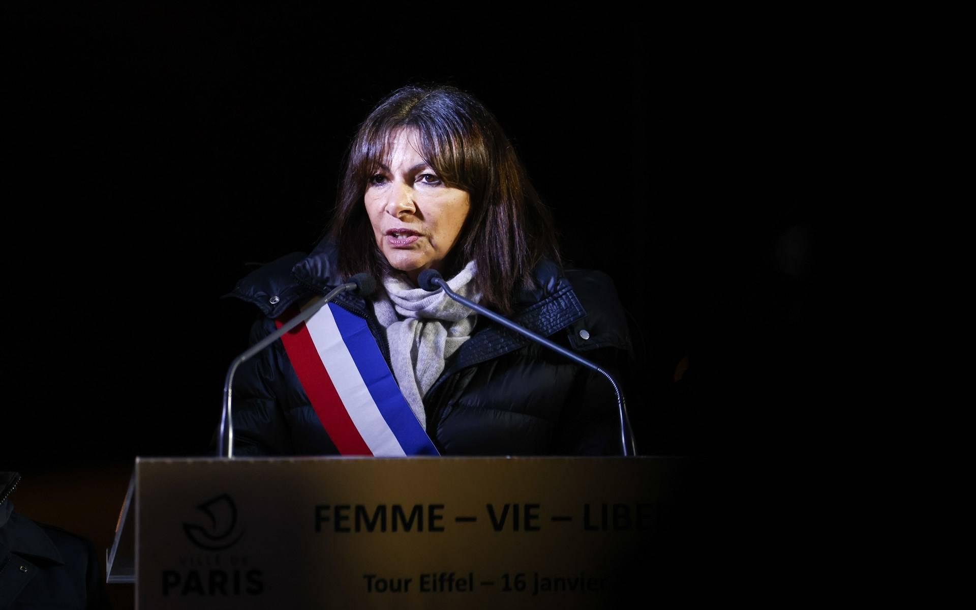Burgemeester Anne Hidalgo van Parijs.