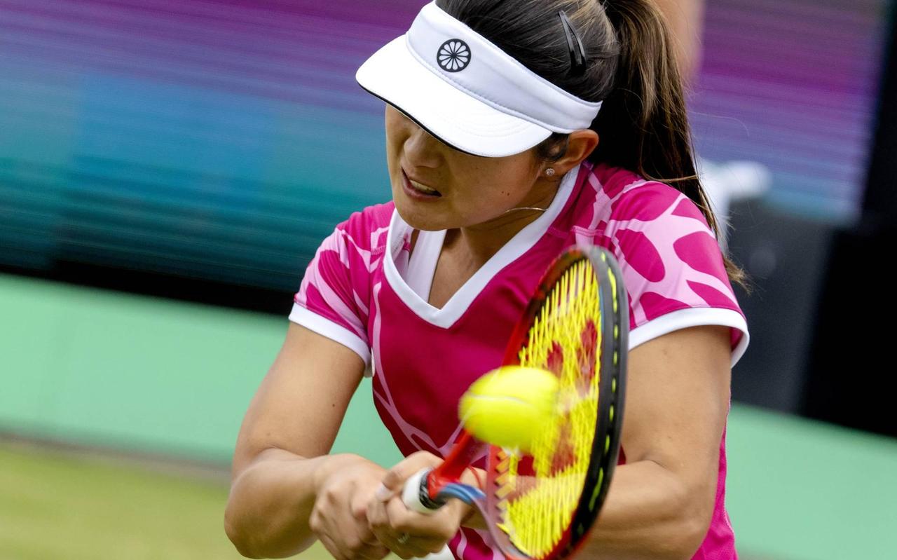 Tennisster Arianne Hartono, vorig jaar in actie op het toernooi van Seoul. Tennisster Arianne Hartono, vorig jaar in actie op het toernooi van Seoul.