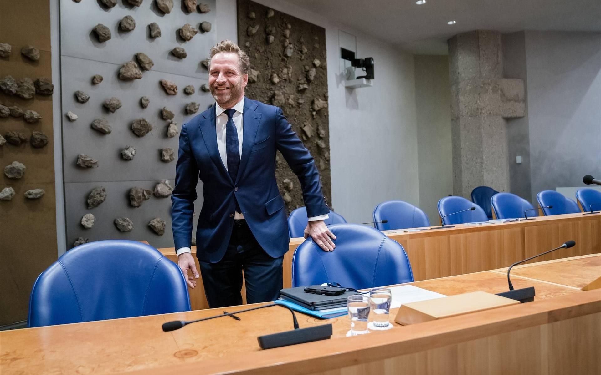 Minister Hugo de Jonge in de Tweede Kamer.