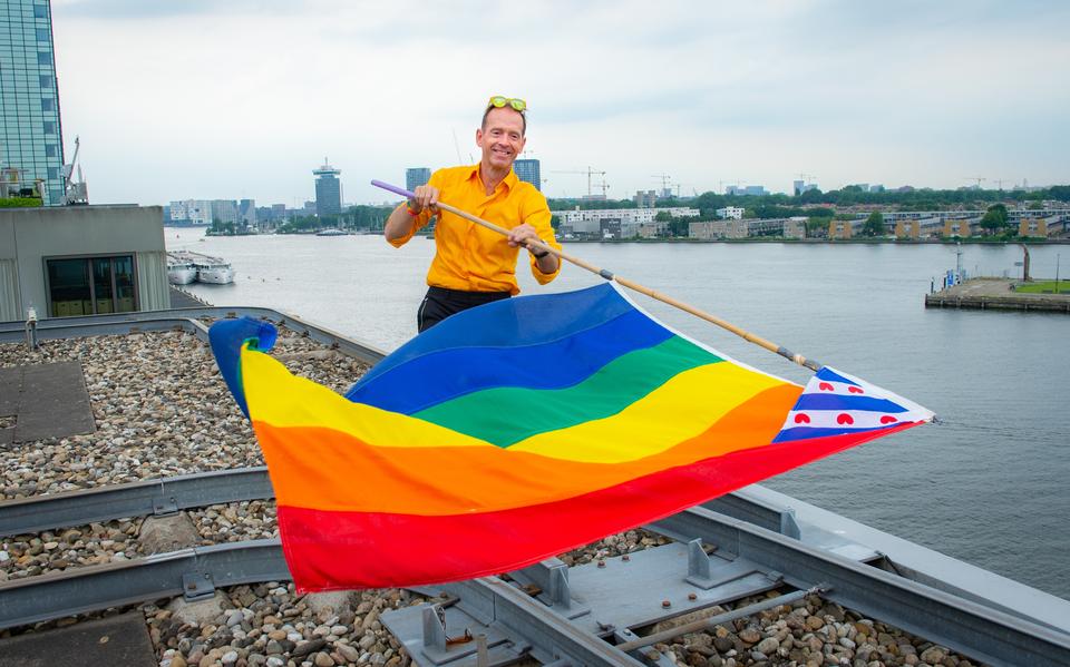Siep de Haan, de  oprichter van de Gay Pride Amsterdam.