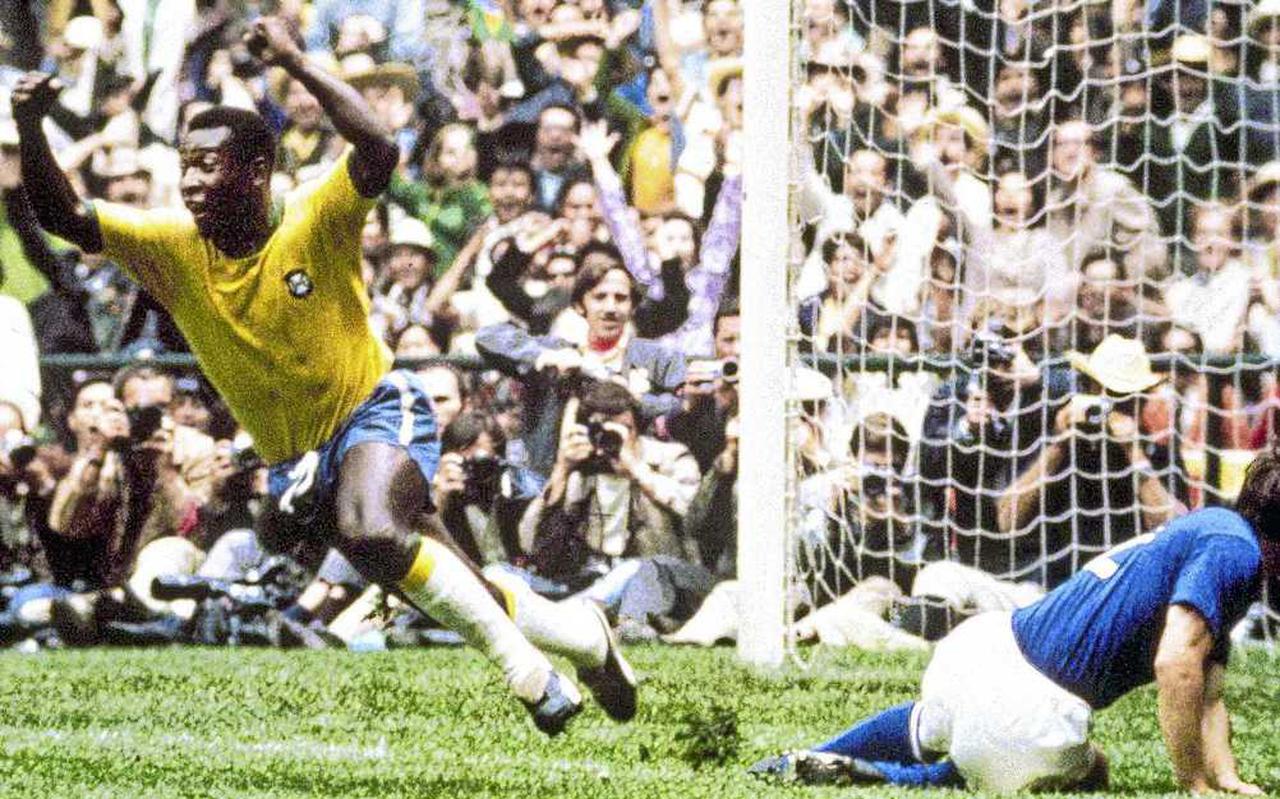 Pelé heeft gescoord tijdens de WK-finale van 1970. FOTO ANP/HH