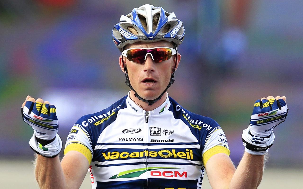 Lieuwe Westra in 2012 bij zijn winst van een etappe in de rittenkoers Parijs-Nice. Lieuwe Westra in 2012 bij zijn winst van een etappe in de rittenkoers Parijs-Nice.