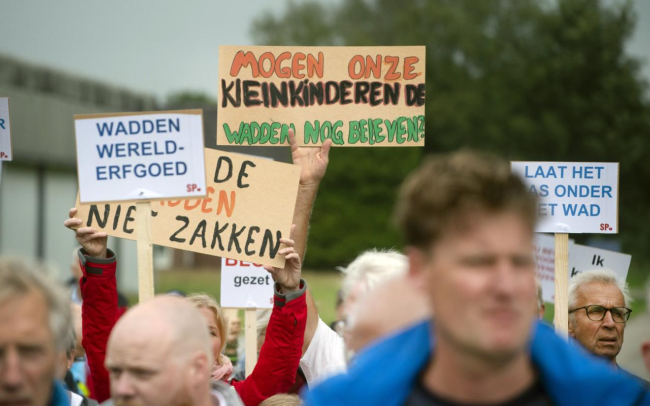 Protestdemonstratie tegen de gaswinning in september. Foto: Marcel van Kammen Protestdemonstratie tegen de gaswinning in september. Foto: Marcel van Kammen