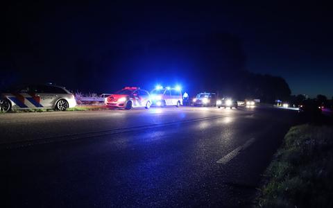 Een groep boeren is vrijdagavond de snelweg A7 opgereden in de richting van Drachten naar Heerenveen. 