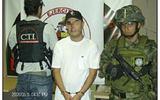 Een foto van de aanhouding van Alejandro C. in de Colombiaanse hoofdstad Medellin. Foto: Drug Enforcement Administration, USA.